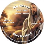 CD label: My Sheep - Obey My Word